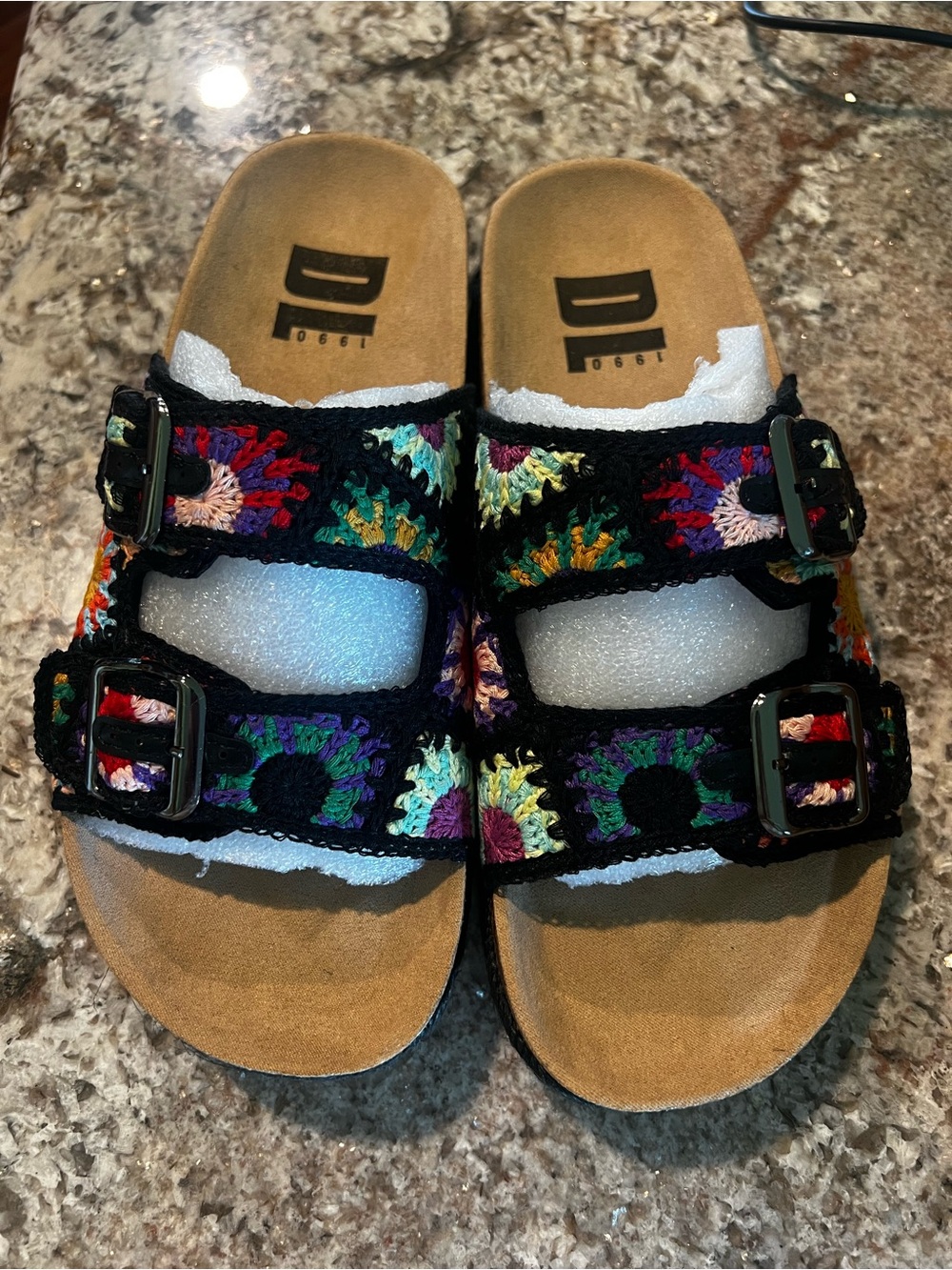 Dirty Laundry Timeless Black Crochet Slide Sandals – Size 6.5 / EU 37